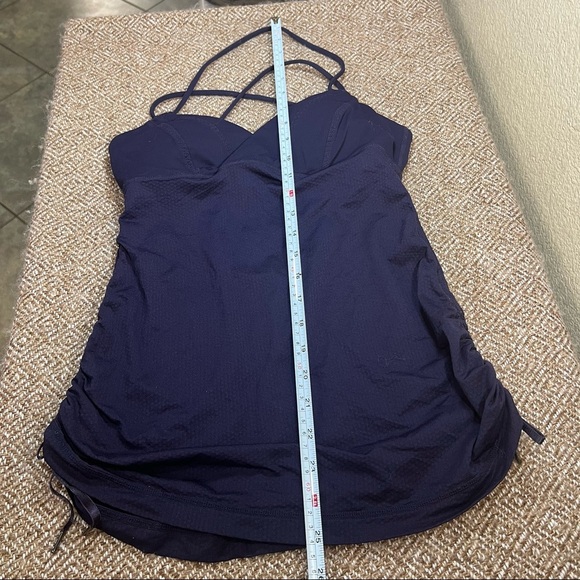 Lululemon Spaghetti Strap Top Cinched Side Yoga Top Purple Womens Sz 4 Gorpcore - Picture 8 of 9